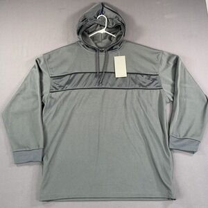 Gemini Sportswear Hoodie Mens 3XL Gray‎ Mesh Pullover Athletic Hooded Sweatshirt